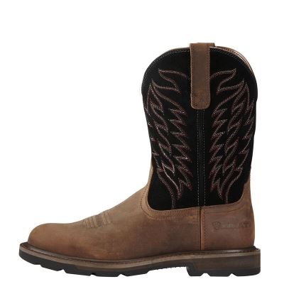 Ariat Groundbreaker Pull-On Kahverengi Iş Ayakkabıları Erkek (42854-927)